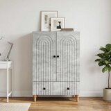  Kreveta Betonska siva 66 x 34,5 x 95 cm Konstruirano drvo | Eponuda.com