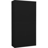  Uredski ormarić crni 90 x 40 x 180 cm čelični | shoptok.hr