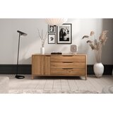 The Beds Nizka komoda iz masivnega hrasta v naravni barvi 140x64 cm Twig – | Shoptok.si