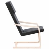  Stolica za opuštanje od tkanine crna | shoptok.hr