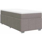  Krevet s oprugama i madracem smeđesivi 100 x 200 cm od tkanine | shoptok.hr