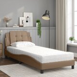  Okvir kreveta bez madraca Zadar cappuccino boje 80 x 200 cm od umjetne kože | Eponuda.com