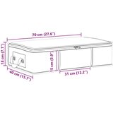  Kutija za pohranu s prozirnim bočnim oknom 6 pcs Krem - Krem 6 70 x 40 x 18 cm | shoptok.hr