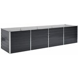  Povišena vrtna gredica antracit 320x80x77 cm pocinčani čelik | shoptok.hr