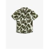 Koton Floral Patterned Pocket Detailed Cotton Shirt Cene'.'