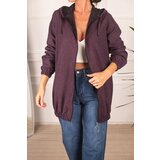 armonika Women's Plumper Zipper Hooded Trench Coat | shoptok.hr