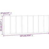  Jastuk za uzglavlje Hanko tamnosivi 137 cm baršunasti | shoptok.hr