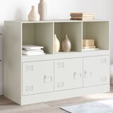 vidaXL Komoda bela 99x39x73 cm jeklo Cene