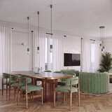 Sollux Žajbljevo zelena viseča svetilka iz opalnega stekla ø 12 cm Orbital – | Shoptok.si