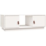  Stolić za kavu bijeli 100 x 50 x 35 cm od masivne borovine | shoptok.hr