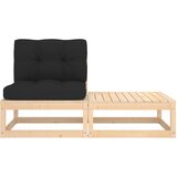 Maison Chic Seti vrtnega pohištva - Vrtna garnitura - Vrtni pohištvo set 2-delna z blazinami trdna borovina, (21811426) | Shoptok.si