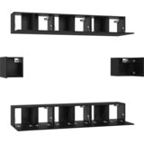  Komplet TV omaric 8 pcs Črni hrast 60 x 30 x 30 cm, (5000132771) | Shoptok.si