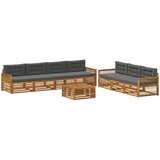  Set vanjskih sofa 8 kom. Prirodna i antracit | shoptok.hr