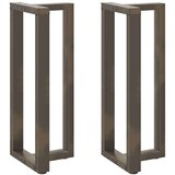 Noge barske mize T-oblike 2kosa naravno jeklo 40x35x(100-101)cm, (21828648) Cene