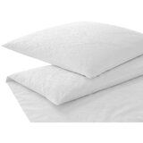 Elegante posteljnina 140/200 cm žakar bela | Shoptok.si