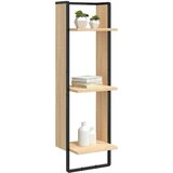  Zidna polica s 3 razine Boja hrasta 30x25x100 cm drvena | shoptok.hr