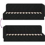  Kutni okvir kreveta Crna 80 x 200 cm tkanina | shoptok.hr