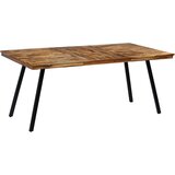 vidaXL Jedilna miza iz predelane tikovine in jekla 180x90x76 cm Cene