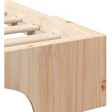  Krevetna konstrukcija Smeđa 100 x 210 cm Čvrsto borovo drvo | Eponuda.ba