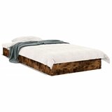 vidaXL Okvir za krevet boja hrasta 75x190 cm konstruirano drvo Cijene