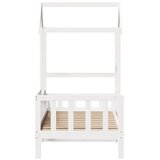  Dnevni krevet s krovom bez madraca bijeli 80x200cm masivno drvo | shoptok.hr