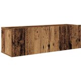 TV Kabinet za Zid Zidne 4 pcs Staro drvo Konstruirano drvo | shoptok.hr