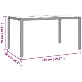 vidaXL 7-dijelni vrtni bistro set od poliratana s jastucima bež | shoptok.hr