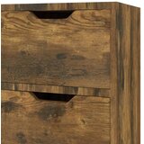 vidaXL komoda dimljeni hrast 90x30x72 cm iverna plošča | Shoptok.si
