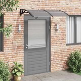 Maison Chic Nadstrešek - Senčniki za vrata črn 150x75 cm polikarbonat, (22039378) | Shoptok.si