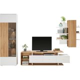 Hom`in DNEVNI REGAL, bela, barve hrasta Cene