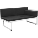  4-Dijelna vrtna garnitura s jastucima aluminijska crna | shoptok.hr