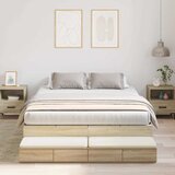  Krevet s ladicama Sonoma hrast 140 cm Konstruirano drvo | shoptok.hr