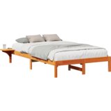  Konstrukcija postelje Voskast rjav 140 x 190 cm, (5000126079) | Shoptok.si
