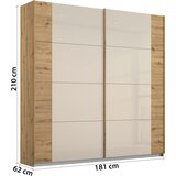 Rauch Möbel omara z drsnimi vrati, barve šampanjca, hrast artisan | Shoptok.si