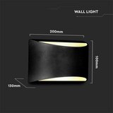  LED spoljašnje zidno svetlo LED/9W/230V 4000K IP54 crno | Eponuda.com