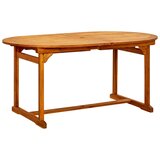 vidaXL Vrtni blagovaonski stol (160 - 240)x100x75 cm od drva bagrema | shoptok.hr