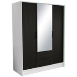 ADRK Garderobni ormar s ogledalom Norel 150 cm - BIJELA-CRNA | shoptok.hr