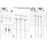  Sollux SL.1272 - Luster na sajli PASTELO 3xG9/8W/230V beton | Eponuda.com