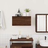 vidaXL Kopalniška stenska omarica rjav hrast 60x25x30 cm inž. les | Shoptok.si