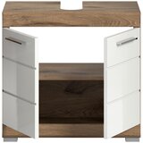 MID.YOU Omarica Za Pod Umivalnik Wave, Bela, Hrast | Shoptok.si