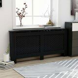 vidaXL pokrov za radijator crni 172 x 19 x 81 cm mdf | shoptok.hr