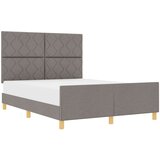 vidaXL Postelja Taupe 140x190 cm Tkanina, (22052985) Cene