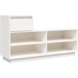 Maison Chic Omarica za obutev - Kopa za čevlje bela 110x34x61 cm trdna borovina, (21776671) Cene