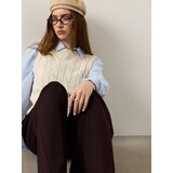 Sinsay Pleteni prsluk s pletenim uzorkom | shoptok.hr