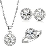 Set Elegant Circles - Srebrna KP27536 | shoptok.hr