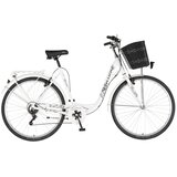 Venssini bicikl fashion grace 28" alu 21" v-brake 6 brzina 167-192cm (l/xl) beli 1282113 | Eponuda.com