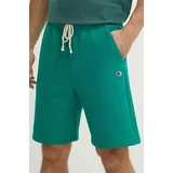 Champion Kratke hlače moške, zelena barva, 219636