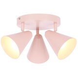 Candellux Lighting Svijetlo ružičasta stropna svjetiljka s metalnim sjenilom 34x34 cm Amor – | shoptok.hr