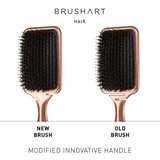 BrushArt Hair Boar bristle paddle hairbrush krtača za lase s ščetinami divjega prašiča | Shoptok.si