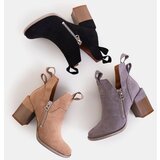 Resti Black women's boots on a square post Darera - Footwear | ePonuda.com